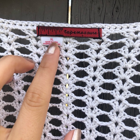 Tapemeasure Knitted Cardigan Buttons XL - Picture 3 of 4